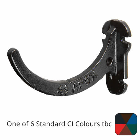 Alumasc Apex 125mm (5") Half Round Cast Iron Fascia Bracket - One of 6 CI Standard RAL Colours TBC