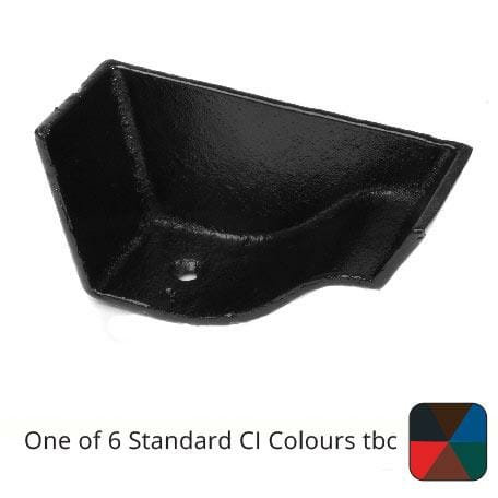 Alumasc Apex 125mm (5") Victorian Ogee Cast Iron Right Hand External Stop End - One of 6 CI Standard RAL Colours TBC