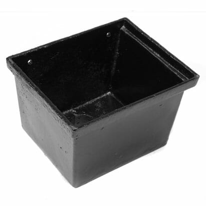 Alumasc Apex 75mm (3") Cast Iron Large Rectangular Hopper - Black