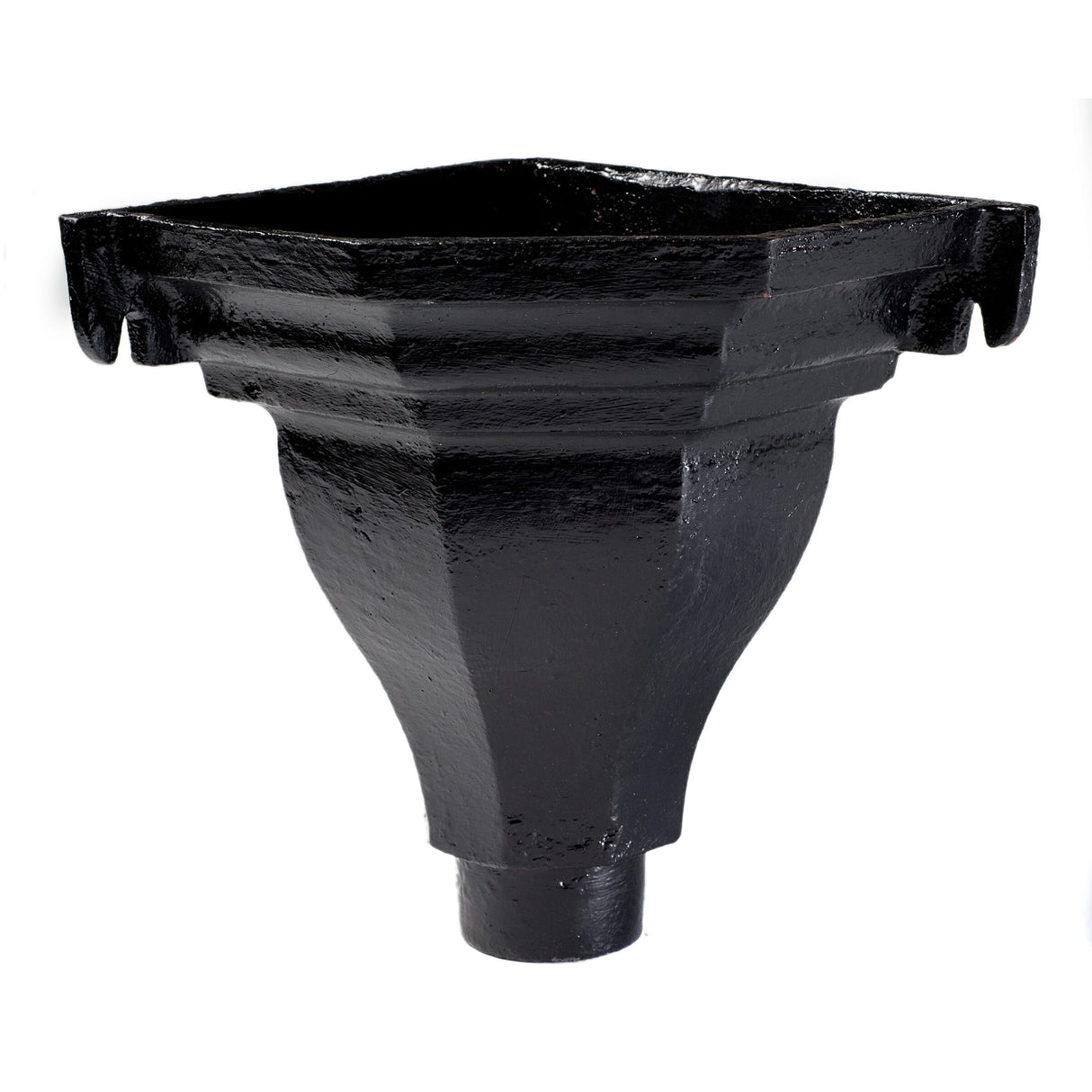 Alumasc Apex 75mm (3") Cast Iron Fluted Corner Hopper - Black