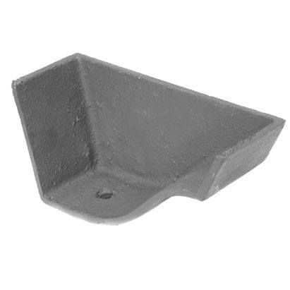 Alumasc Apex 125mm (5") Victorian Ogee Cast Iron Right Hand External Stop End - Primed