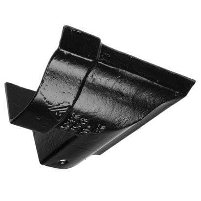 Alumasc Apex 125mm (5") Victorian Ogee Cast Iron 90 degree External Gutter Angle - Black