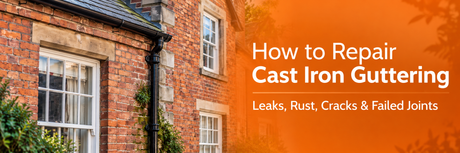 How to Repair Cast Iron Guttering Infographic
