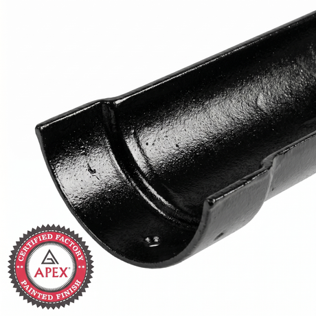 Plain Half Round 6" (150mm) Cast Iron Guttering