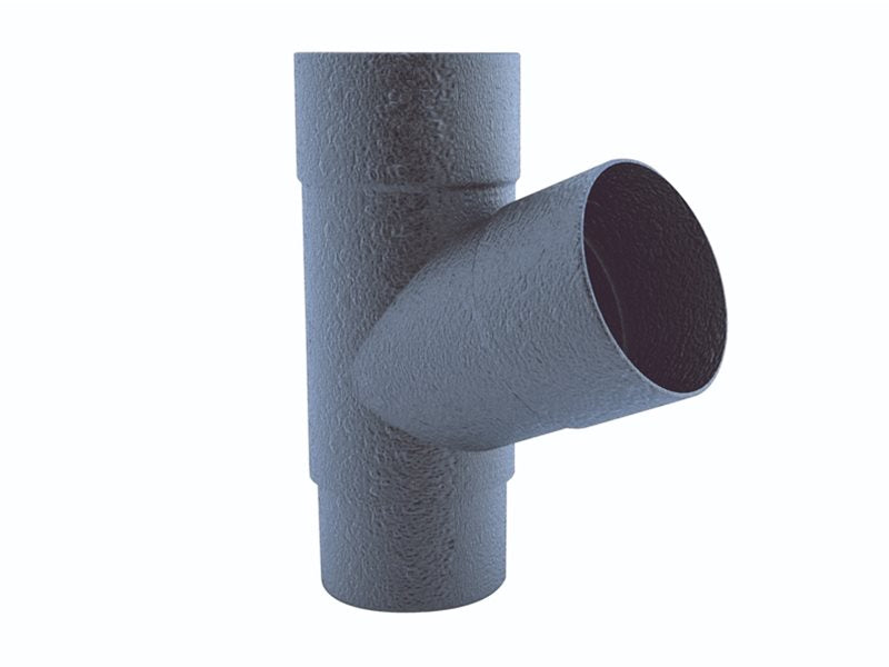 Freefoam Freeflow 68mm Round Downpipe 112 Degree Branch - Cast Iron Black