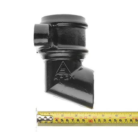 Alumasc Apex 65mm (2.5") Cast Iron Downpipe Eared Shoe - Black