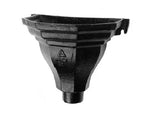 Alumasc Apex 100mm (4") Cast Iron Fluted Flat Back Hopper - Black