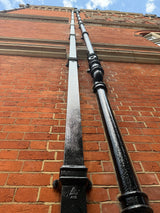 Alumasc Apex 1.83m (6ft) Cast Iron 100 x 75mm (4"x3") Square Downpipe with Ears - Primed