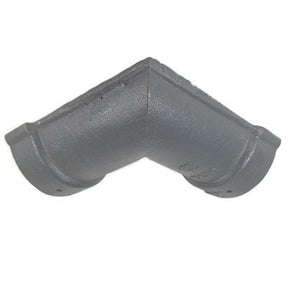 Alumasc Apex 125mm (5") Beaded Half Round Cast Iron 90 degree Gutter Angle - Primed