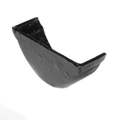 Alumasc Apex 125mm (5") Beaded Half Round Cast Iron Internal Stop End - Black