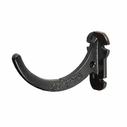 Alumasc Apex 125mm (5") Beaded Half Round Cast Iron Fascia Bracket - Black