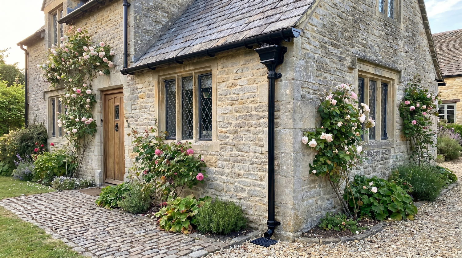 Alumasc Apex 100mm (4") x 1.83m Cast Iron Downpipe with Ears - One of 6 CI Standard RAL Colours TBC