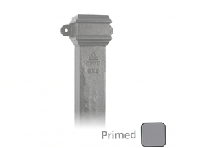 Alumasc Apex 1.83m (6ft) Cast Iron 100 x 75mm (4"x3") Square Downpipe with Ears - Primed