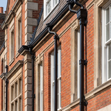 Alumasc Apex 1.83m (6ft) Cast Iron 100 x 75mm (4"x3") Square Downpipe with Ears - Primed