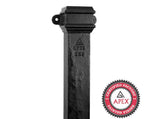 Alumasc Apex 1.83m (6ft) Cast Iron 100 x 75mm (4"x3") Square Downpipe with Ears - Black
