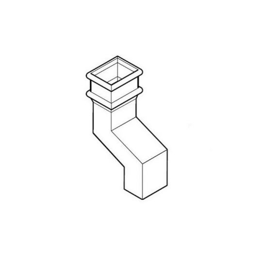 Alumasc Apex Alumasc 100 x 75mm Apex Heritage Cast Iron Rectangular Pipe Plinth Offset - UNEARED
