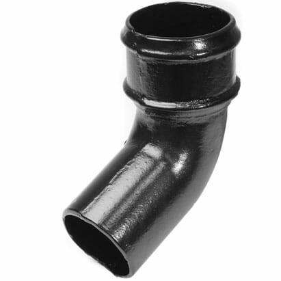 Alumasc Apex 65mm (2.5") Cast Iron 112 degree Bend without Ears - Black