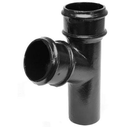 Alumasc Apex 100mm (4") Cast Iron 112 degree Branch without Ears - Black