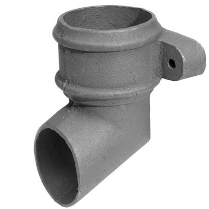 Alumasc Apex 65mm (2.5") Cast Iron Downpipe Eared Shoe - Primed
