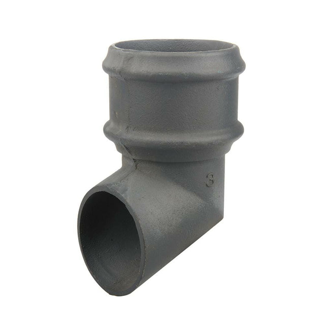 Alumasc Apex 75mm (3") Cast Iron Downpipe Shoe without Ears - Primed