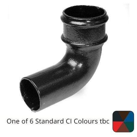Alumasc Apex 65mm (2.5") Cast Iron 90 degree Bend without Ears - One of 6 CI Standard RAL Colours TBC