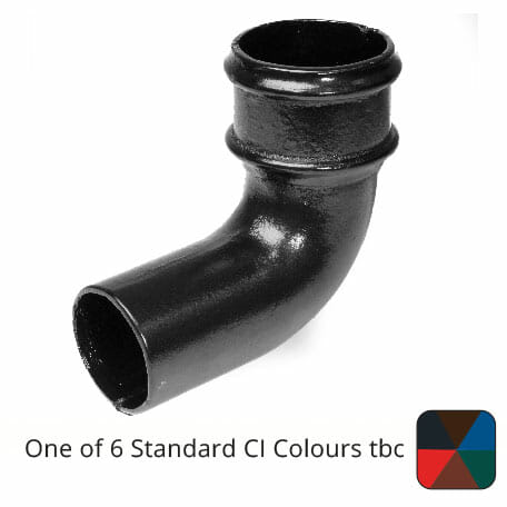 Alumasc Apex 100mm (4") Cast Iron 90 degree Bend without Ears - One of 6 CI Standard RAL Colours TBC