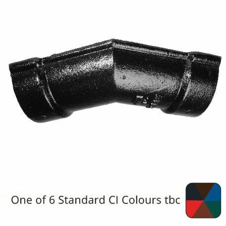 Alumasc Apex 115mm (4.5") Beaded Half Round Cast Iron 135 degree Gutter Angle - One of 6 CI Standard RAL Colours TBC