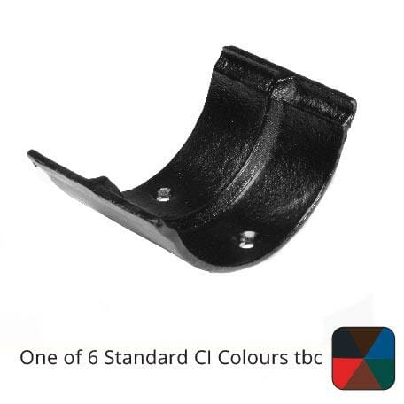 Alumasc Apex 115mm (4.5") Beaded Half Round Cast Iron Gutter Union - One of 6 CI Standard RAL Colours TBC