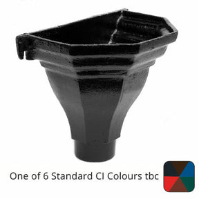 Alumasc Apex 100mm (4") Cast Iron Fluted Flat Back Hopper - One of 6 CI Standard RAL Colours TBC