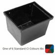 Alumasc Apex 100mm (4") Cast Iron Small Rectangular Hopper - One of 6 CI Standard RAL Colours TBC