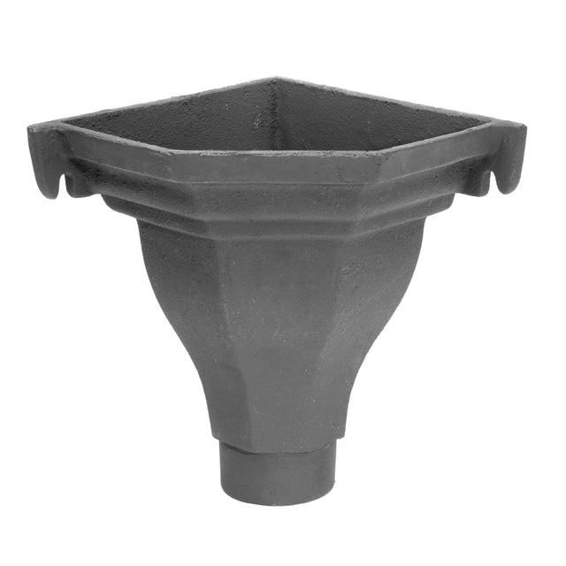 Alumasc Apex 65mm (2.5") Cast Iron Fluted Corner Hopper - Primed