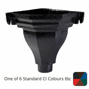 Alumasc Apex 65mm (2.5") Cast Iron Fluted Corner Hopper - One of 6 CI Standard RAL Colours TBC