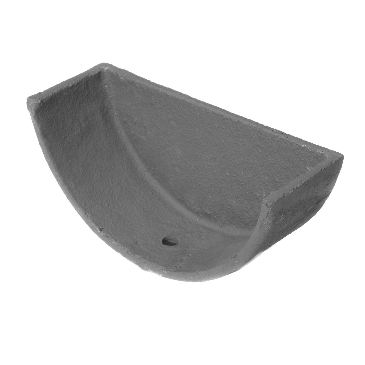 Alumasc Apex 100mm (4") Half Round Cast Iron External Stop End - Primed