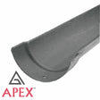 Alumasc Apex 115mm (4.5") Half Round Cast Iron Gutter 1.83m Length - Primed