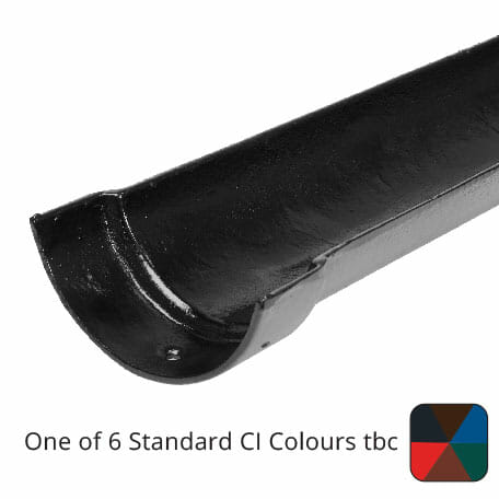 Alumasc Apex 150mm (6") x 1.83m Half Round Cast Iron Gutter - One of 6 CI Standard RAL Colours TBC