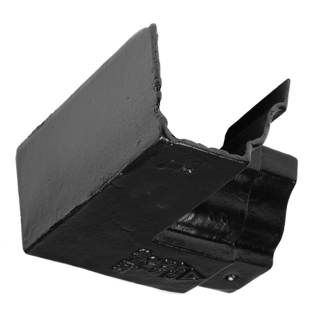Alumasc Apex 100x75 (4"x 3") Moulded Cast Iron 90 Internal Gutter Angle - Painted Black