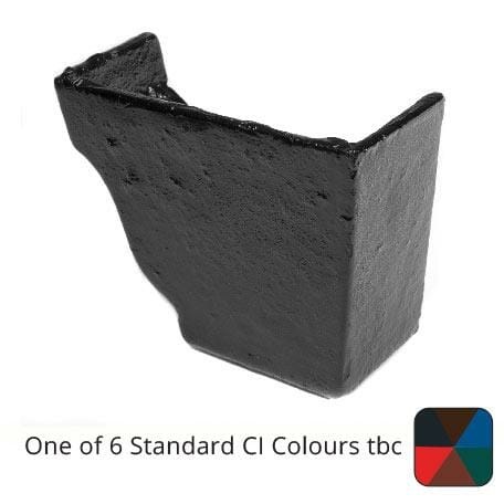 Alumasc Apex 100x75 (4"x 3") Moulded Cast Iron Left Hand Internal Stopend - One of 6 CI Standard RAL Colours TBC