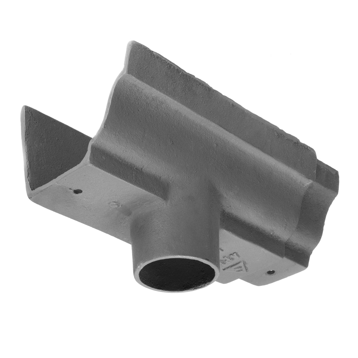Alumasc Apex 125x100 (5"x 4") Moulded Cast Iron 75mm (3") Gutter Outlet - Primed