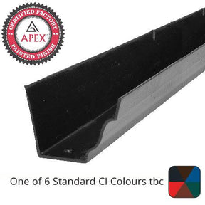 Alumasc Apex 125x100mm (5"x 4") x 1.83m Moulded Ogee Cast Iron Gutter - One of 6 CI Standard RAL Colours TBC