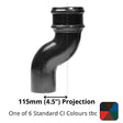 Alumasc Apex 75mm (3") Cast Iron Downpipe Offset 115mm (4.5") Projection - One of 6 CI Standard RAL Colours TBC