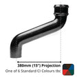 Alumasc Apex 65mm (2.5") Cast Iron Downpipe Offset 380mm (15") Projection - One of 6 CI Standard RAL Colours TBC