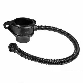 Alumasc Apex Right-hand 100mm (4") Cast Iron Downpipe Rainwater Divertor - Pre-painted Black