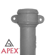 Alumasc Apex 65mm (2.5") x 1.83m Cast Iron Downpipe with Ears - Primed