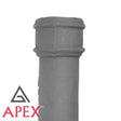 Alumasc Apex 65mm (2.5") x 1.83m Cast Iron Downpipe without Ears - Primed