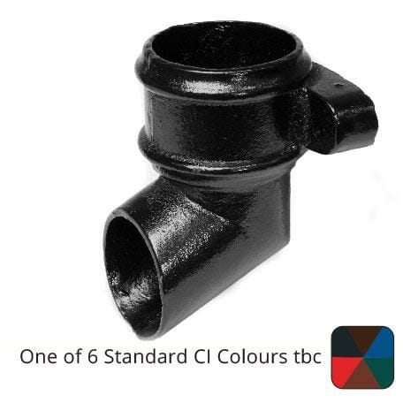 Alumasc Apex 75mm (3") Cast Iron Downpipe Eared Shoe - One of 6 CI Standard RAL Colours TBC