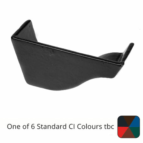 Alumasc Apex 115mm (4.5") Victorian Ogee Cast Iron Left Hand External Stop End - One of 6 CI Standard RAL Colours TBC
