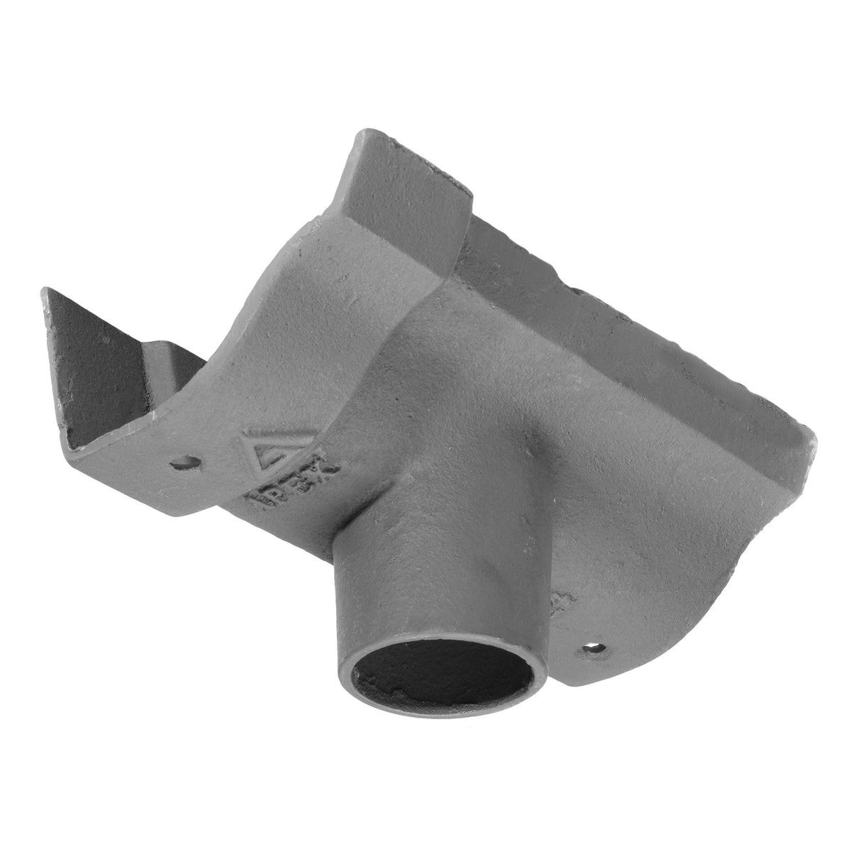 Alumasc Apex 115mm (4.5") Victorian Ogee Cast Iron 75mm (3") Gutter Outlet - Primed