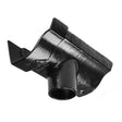 Alumasc Apex 115mm (4.5") Victorian Ogee Cast Iron 75mm (3") Gutter Outlet - Black