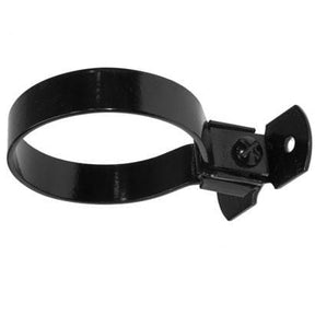 Alumasc Apex 100mm (4") Zinc Plated Steel Downpipe Bracket for Cast Iron - Black