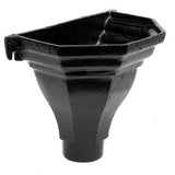 Alumasc Apex 100mm (4") Cast Iron Fluted Flat Back Hopper - Black